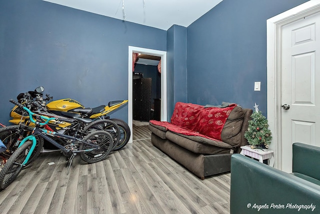 interior space featuring light wood-type flooring