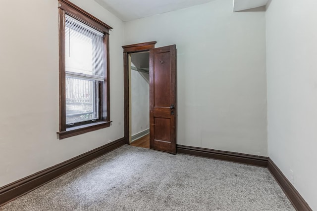 unfurnished bedroom featuring carpet floors