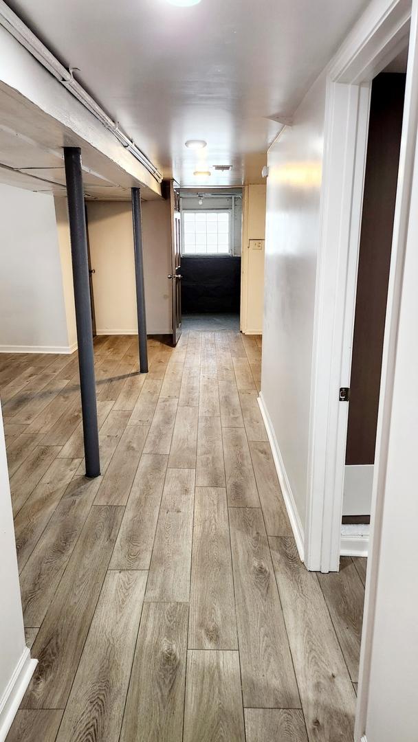 hall featuring light hardwood / wood-style floors