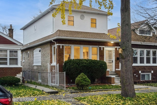 view of front of property