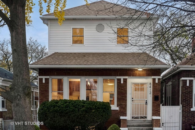 view of front of home