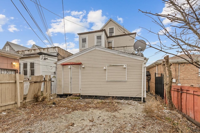 view of back of property