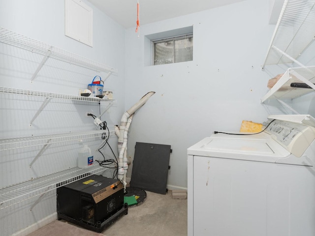 laundry room with washer and dryer