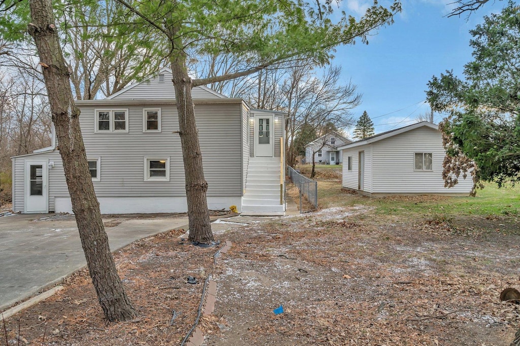 view of back of property