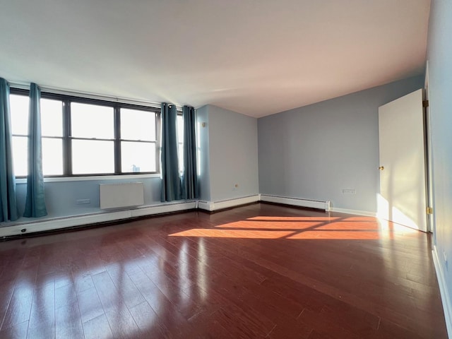 empty room with wood-type flooring