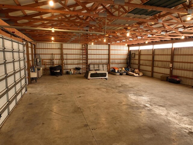 990 E 2800 N Rd, Clifton, IL 60927 - garage with a sink and metal wall