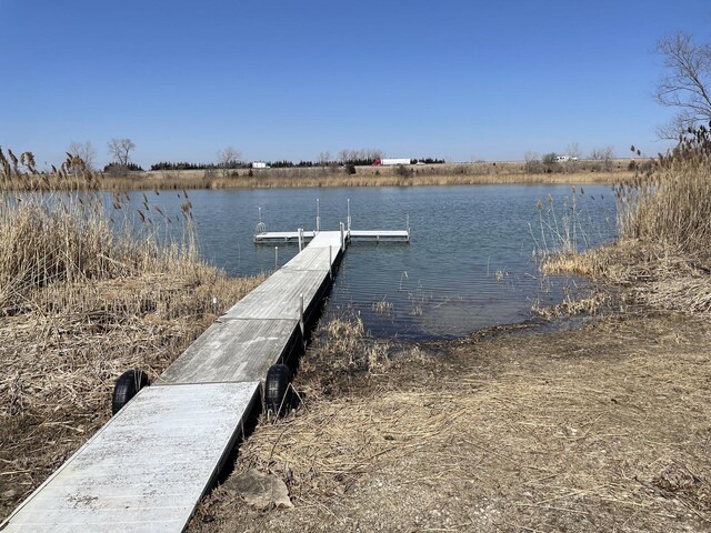 exterior space featuring a water view