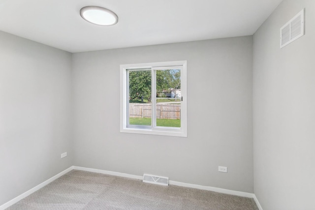 view of carpeted empty room