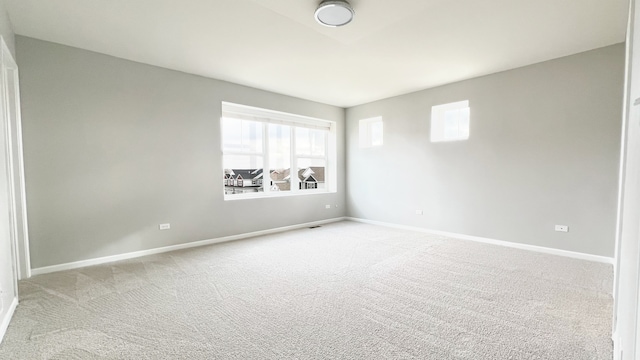 view of carpeted empty room