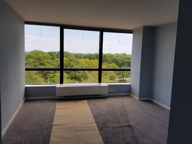 unfurnished sunroom featuring plenty of natural light