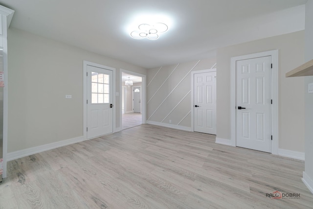 entryway featuring light hardwood / wood-style floors