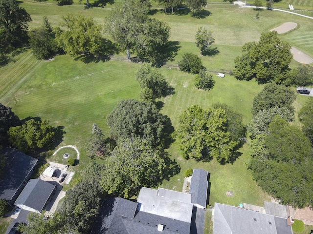 bird's eye view with a rural view