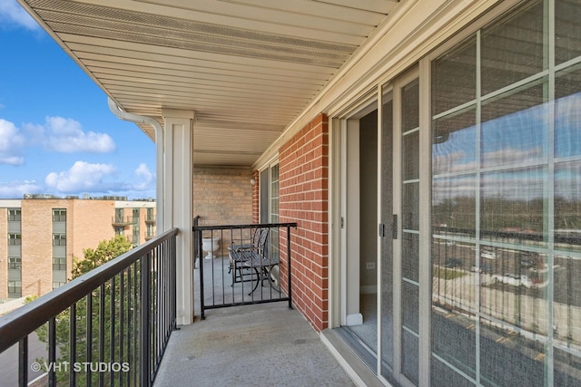 view of balcony