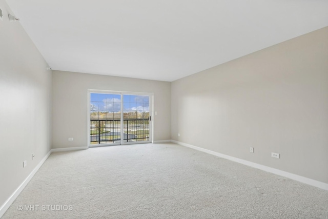 empty room with light carpet