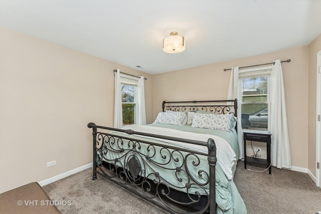 bedroom featuring carpet flooring