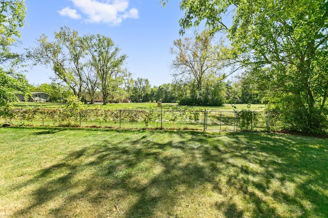 view of yard featuring a rural view