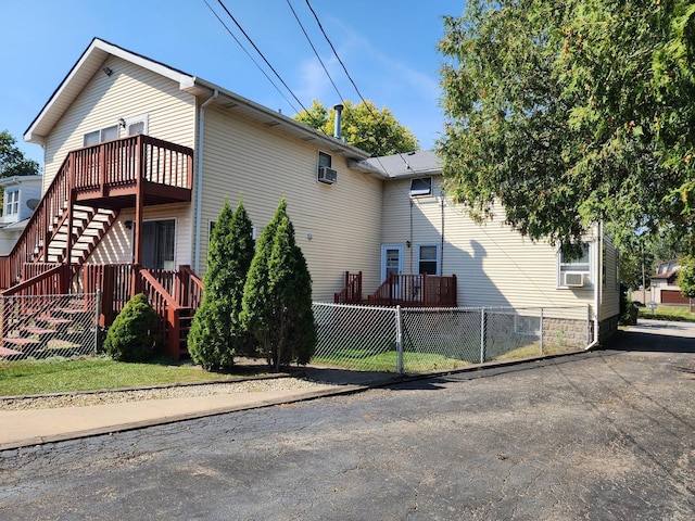 view of property exterior featuring cooling unit