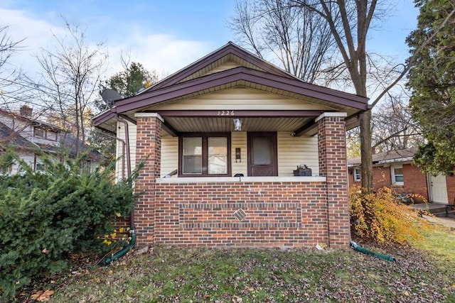 view of bungalow-style home