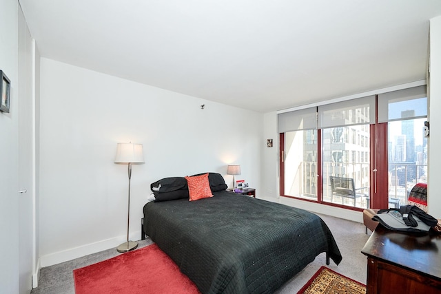 bedroom featuring carpet flooring