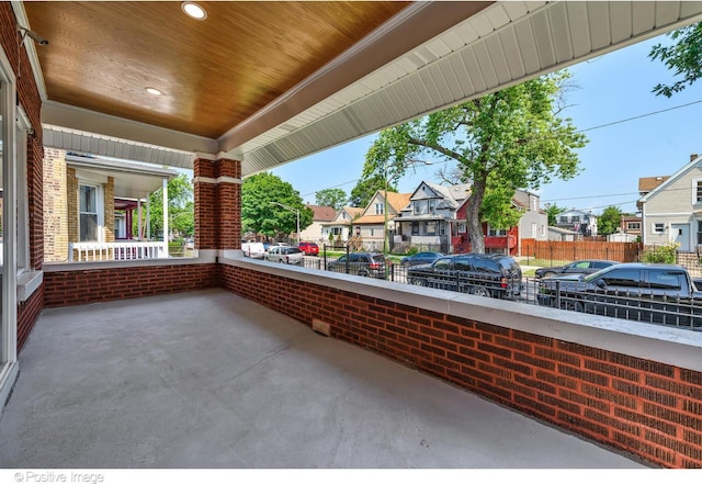 view of patio / terrace with a porch