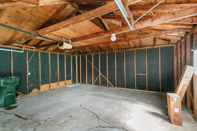 interior space featuring concrete flooring