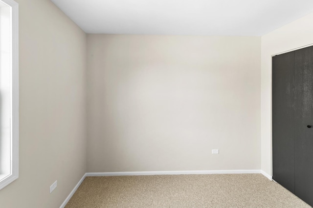 view of carpeted empty room