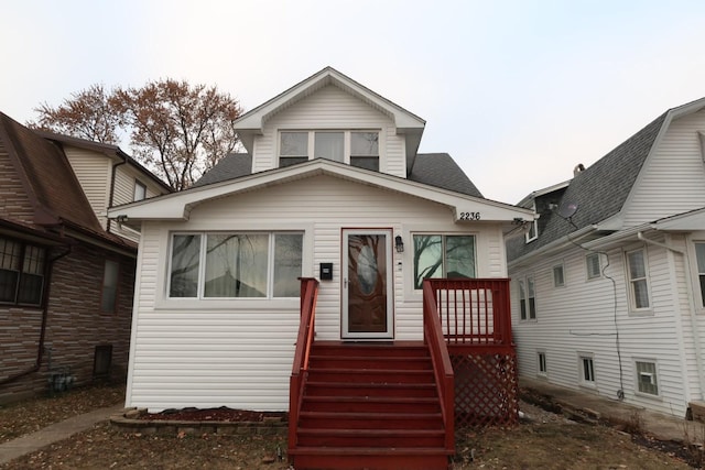 view of bungalow