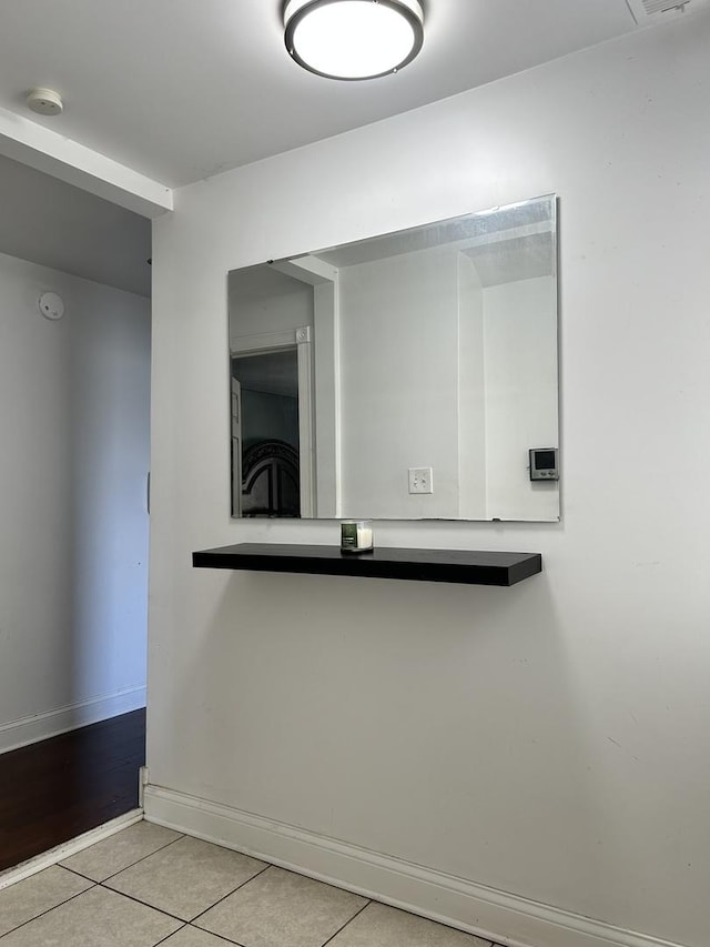 bathroom featuring tile patterned flooring