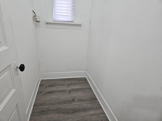 interior space featuring dark hardwood / wood-style floors