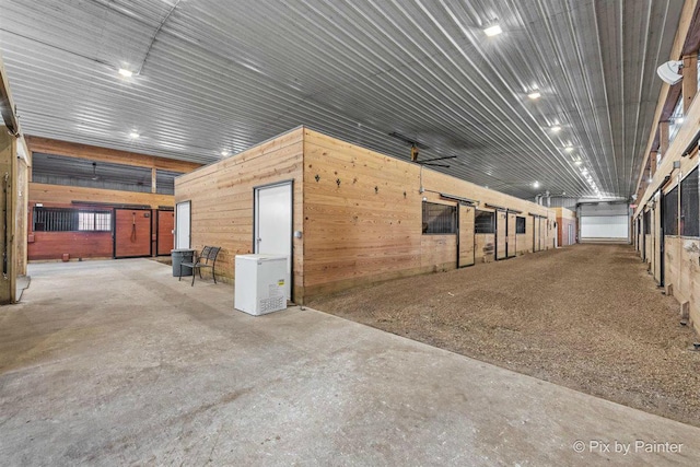 view of horse barn