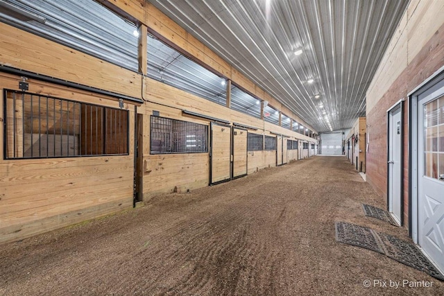 view of horse barn