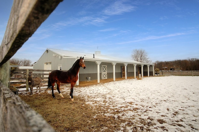 view of stable