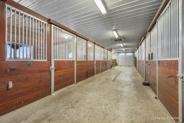 view of horse barn