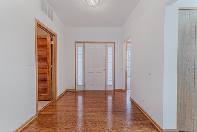 entryway featuring hardwood / wood-style floors