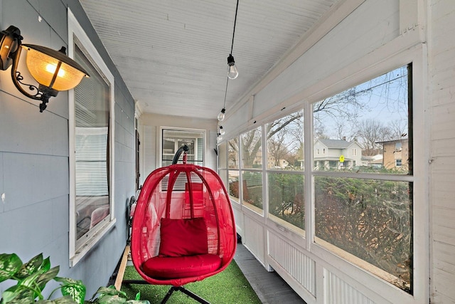 view of sunroom