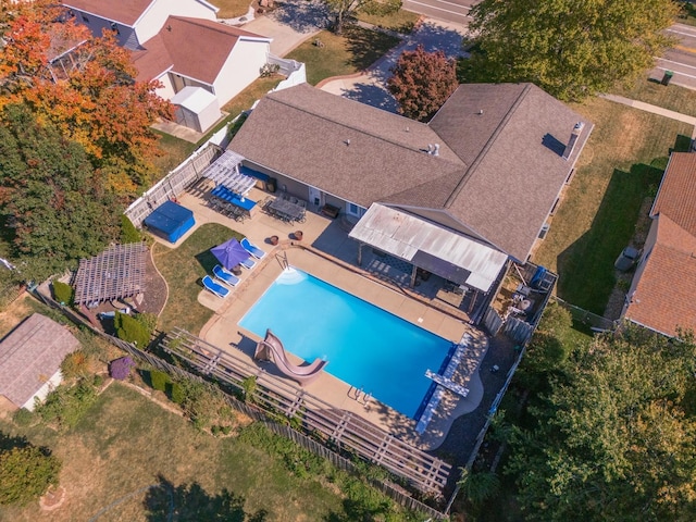 birds eye view of property