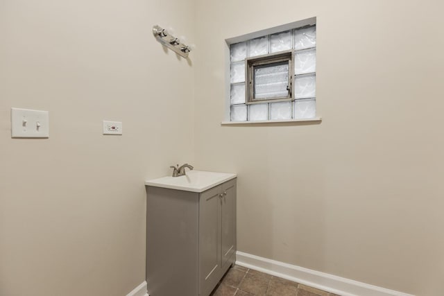 bathroom featuring vanity