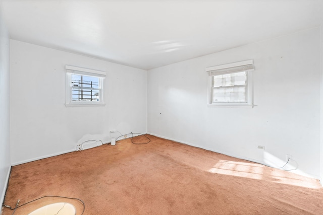 view of carpeted empty room