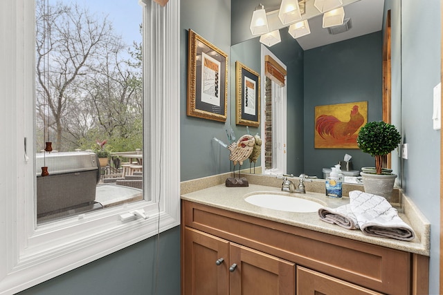 bathroom featuring vanity