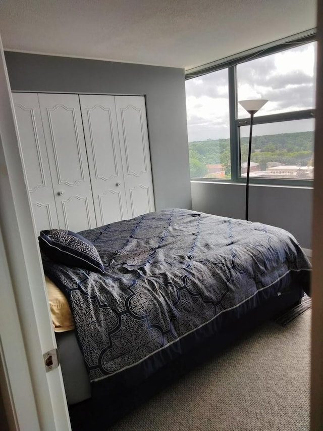 bedroom featuring a closet