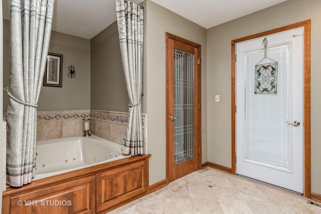 bathroom with a bathtub