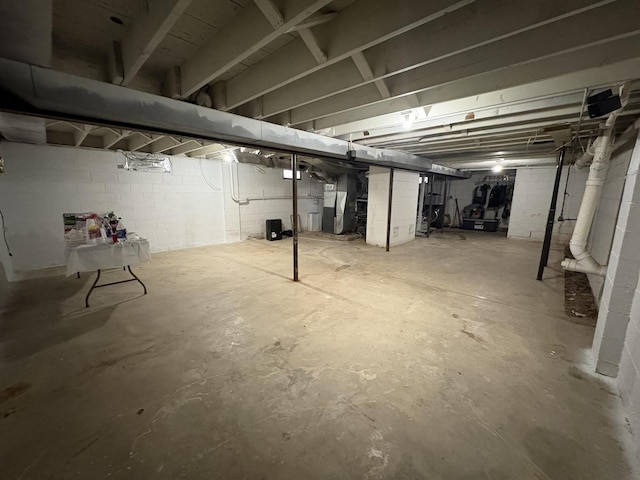 view of basement