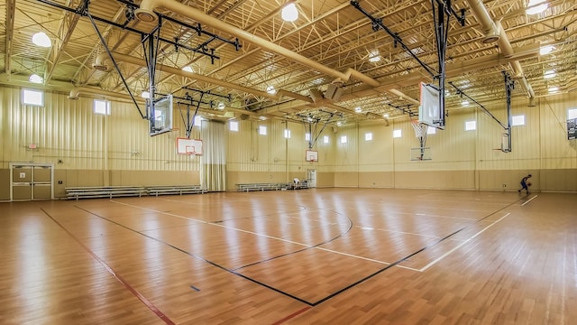 view of basketball court