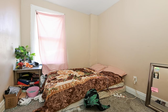 bedroom with carpet flooring