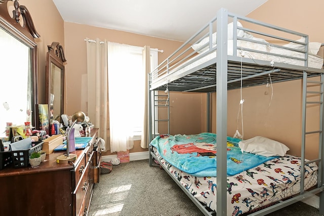 bedroom featuring carpet flooring