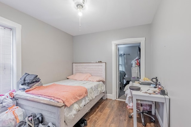 bedroom featuring hardwood / wood-style floors