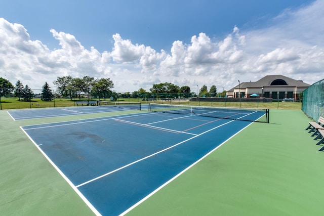 view of tennis court