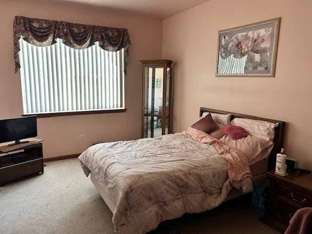 bedroom with carpet floors