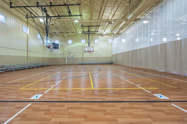 view of basketball court