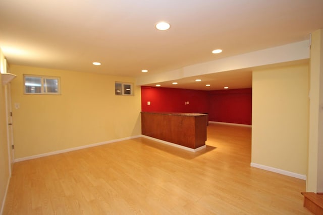 interior space featuring hardwood / wood-style floors